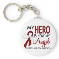 My Hero Is My Angel Multiple Myeloma Keychains