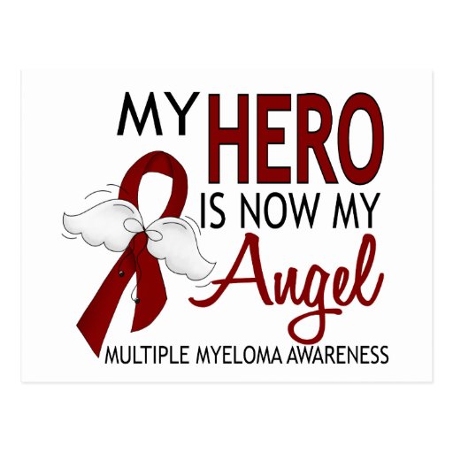My Hero Is My Angel Multiple Myeloma Postcards