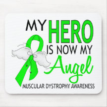 My Hero Is My Angel Muscular Dystrophy Mouse Pads