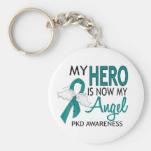 My Hero Is My Angel PKD Key Chains