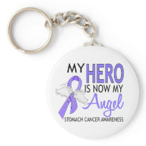 My Hero Is My Angel Stomach Cancer Key Chain