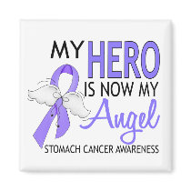 My Hero Is My Angel Stomach Cancer Refrigerator Magnets