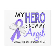 My Hero Is My Angel Stomach Cancer Postcard