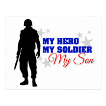 My Hero, My Soldier, My Son Postcard