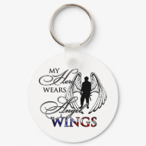 My Hero Wears Angel Wings keychains by silentranksshop My Hero Wears Angel Wings keychains