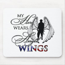 My Hero Wears Angel Wings Mouse Pads