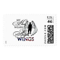 My Hero Wears Angel Wings Postage Stamps
