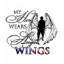 My Hero Wears Angel Wings Tees