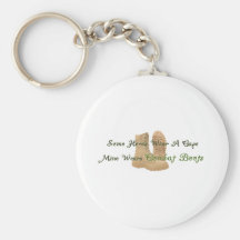 My Hero Wears Combat Boots Keychain