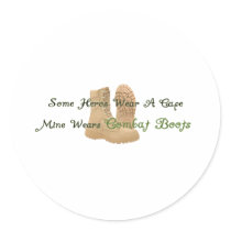 My Hero Wears Combat Boots stickers by rosiegiggles My Hero Wears Combat Boots stickers
