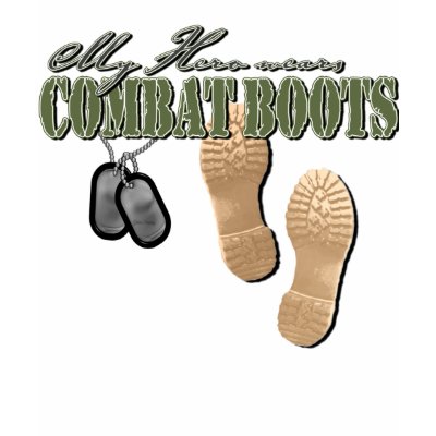 My Hero Wears Combat Boots Tee Shirts by silentranksshop