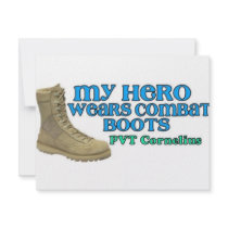 My Hero Wears Combatboots invitations by Kayladawl My Hero Wears Combatboots invitations