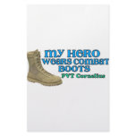 My Hero Wears Combatboots stationery