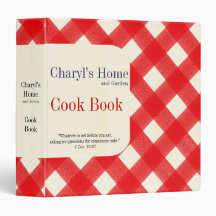 My Home Cook Book Vinyl Binders