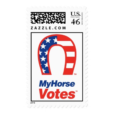 My Horse Votes Stamp by MyDogVotes
