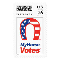 My Horse Votes Stamp by MyDogVotes My Horse Votes Stamp