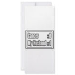 My Husband Beat Cancer (Scoreboard) rack cards