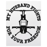 My Husband Fights For Your Freedom Helo Customized Letterhead
