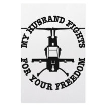 My Husband Fights For Your Freedom Helo stationery