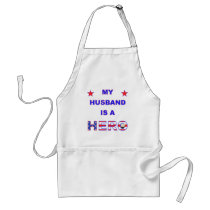 My Husband Is A Hero Apron