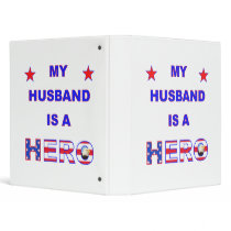 My Husband Is A Hero Vinyl Binders