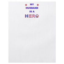 My Husband Is A Hero Flyer Design