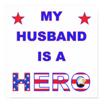 My Husband Is A Hero Print
