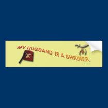 My  Husband is a Shriner bumper stickers