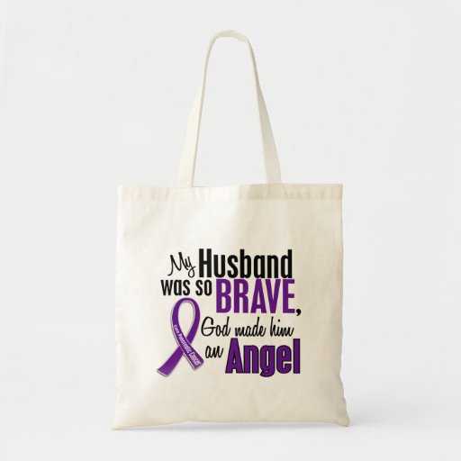My Husband Is An Angel Pancreatic Cancer Bag
