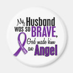 My Husband Is An Angel Pancreatic Cancer Fridge Magnet