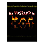 MY HUSBAND IS FLAMING HOT! POSTCARDS