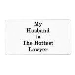 My Husband Is The Hottest Lawyer Personalized Shipping Label