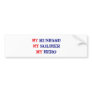 My husband, my soldier, my hero bumper stickers