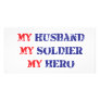 My husband, my soldier, my hero personalized photo card