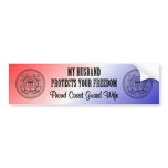 My Husband Protects Your Freedom (Coast Guard Wife Bumper Stickers