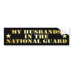 My Husbands In The National Guard Bumper Stickers