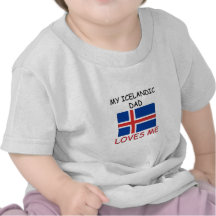 My ICELANDIC DAD Loves Me T Shirt