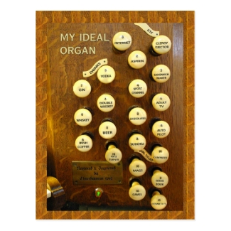 My ideal organ postcard
