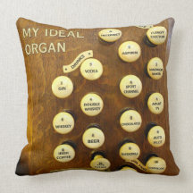 My ideal organ throw pillow