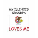 My Illinois Grandpa Loves Me t-shirts