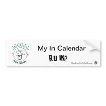 My In Calendar Bumper Sticker