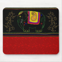 My Indian Elephant - Indian Red Mouse Mats