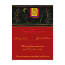 My Indian Elephant - Indian Red Postcards