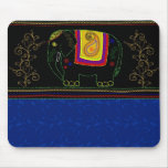 My Indian Elephant - Sapphire Mouse Pads