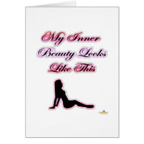 My Inner Beauty Looks Like This Pink Babe cards