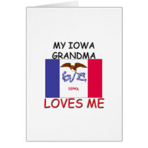 My Iowa Grandma Loves Me Greeting Cards