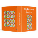 My Japanese Recipes Binder binder