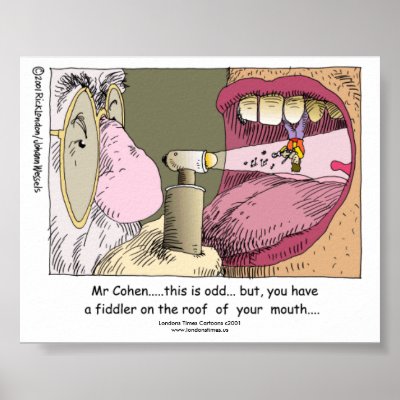 My Jewish Dentist Funny Poster by beardiethor123