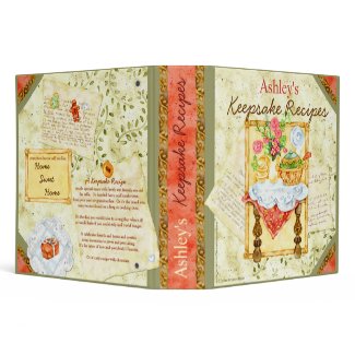 My Keepsake Recipes 3 Ring Binder