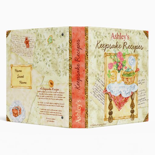 My Keepsake Recipes 3 Ring Binder